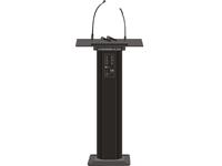 PODIUM PA SYSTEM WITH MICROPHONE, LECTERN, DUAL WIRELESS MICROPHONES (UHF) WITH BUILT-IN AMP 60W RMS [T-6236U]