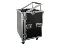 FLIGHT CASE 19" MIXER AMP 8U WITH CASTORS [MR8U]