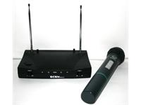 MICROPHONE WIRELESS UHF SYSTEM 2 CHANNEL WITH EM508 HANDHELD [SR312]